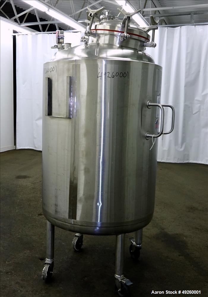 Used Precision Stainless Reactor, 500 Liter (132.08 Gallon)