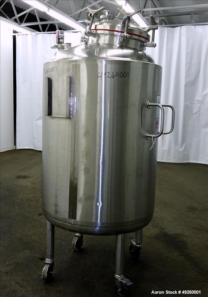 Used- Precision Stainless Reactor, 500 Liter (132.08 Gallon)