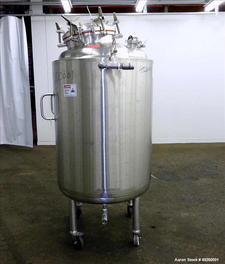 Used- Precision Stainless Reactor, 500 Liter (132.08 Gallon)