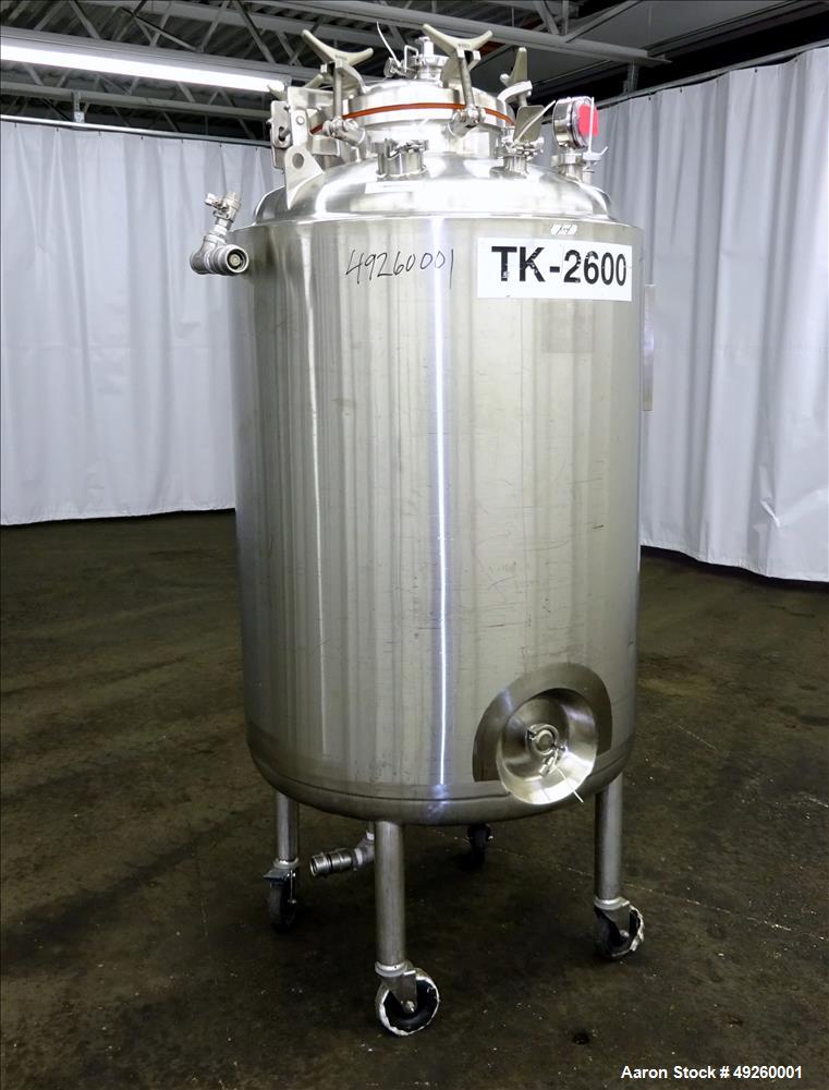 Used- Precision Stainless Reactor, 500 Liter (132.08 Gallon)