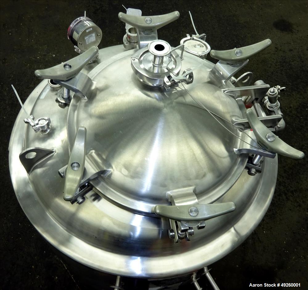 Used Precision Stainless Reactor, 500 Liter (132.08 Gallon)