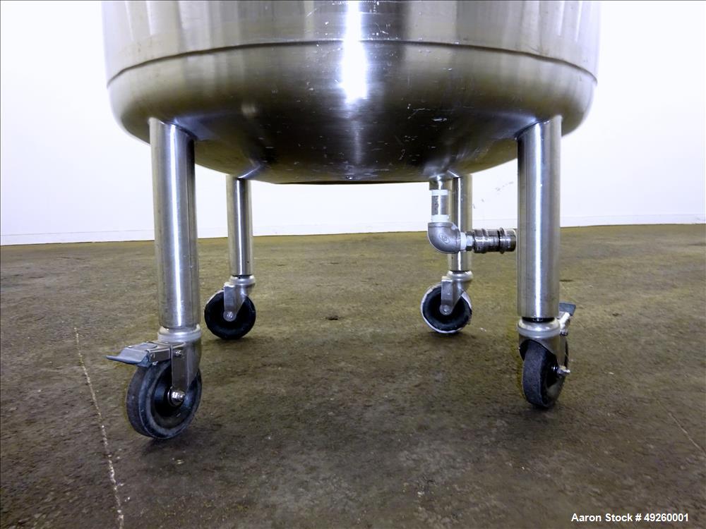 Used Precision Stainless Reactor, 500 Liter (132.08 Gallon)