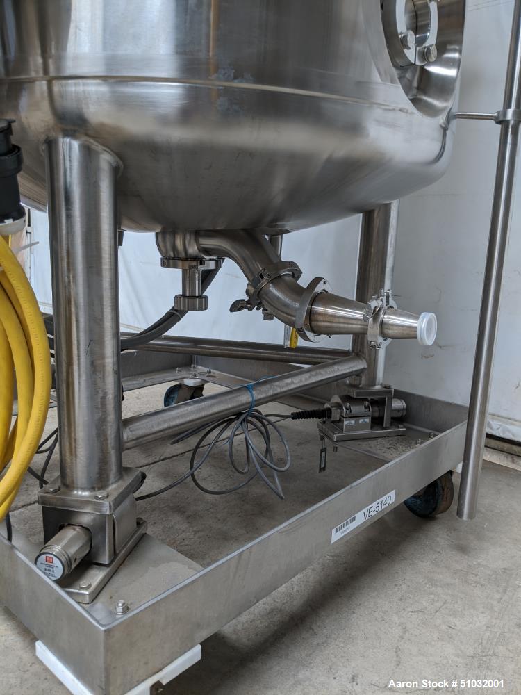 Used Precision Stainless Reactor. 600 Liter (158.5 Gallon)