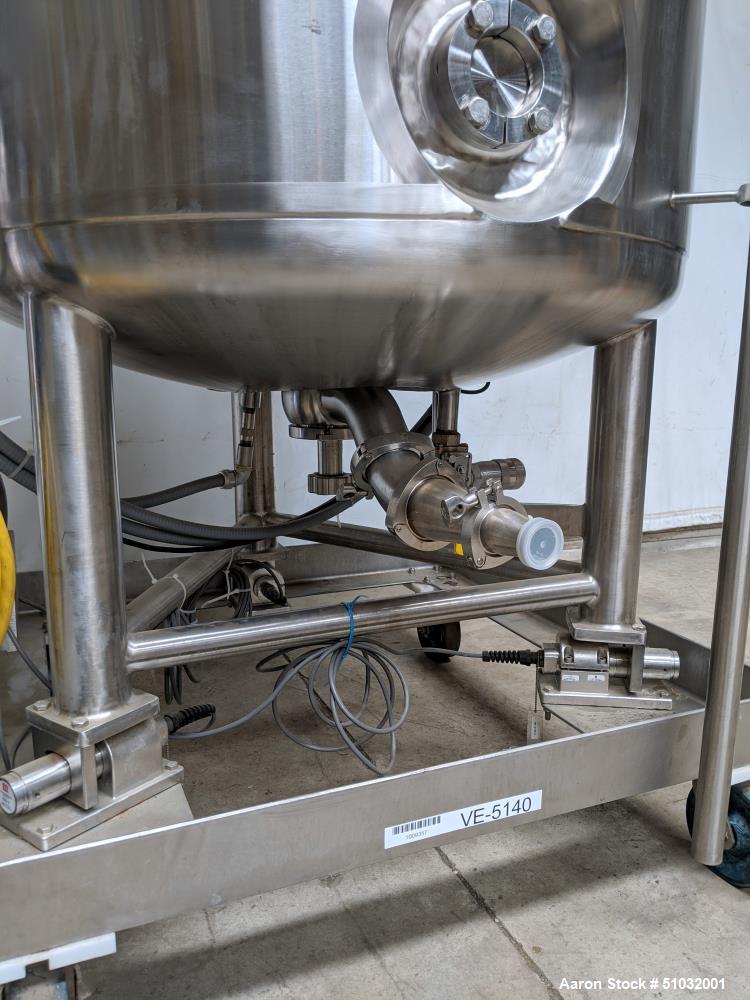 Used Precision Stainless Reactor. 600 Liter (158.5 Gallon)