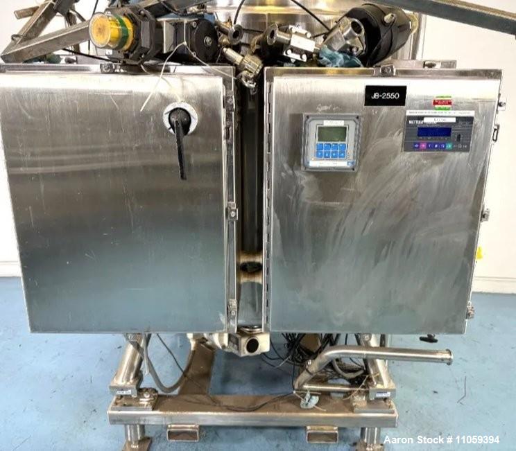 Used Precision Stainless 1,500 Liter (400 Gallon) AL-6XN Sanitary Reactor / Fermenter – 45 PSI / FV with Bottom Agitation