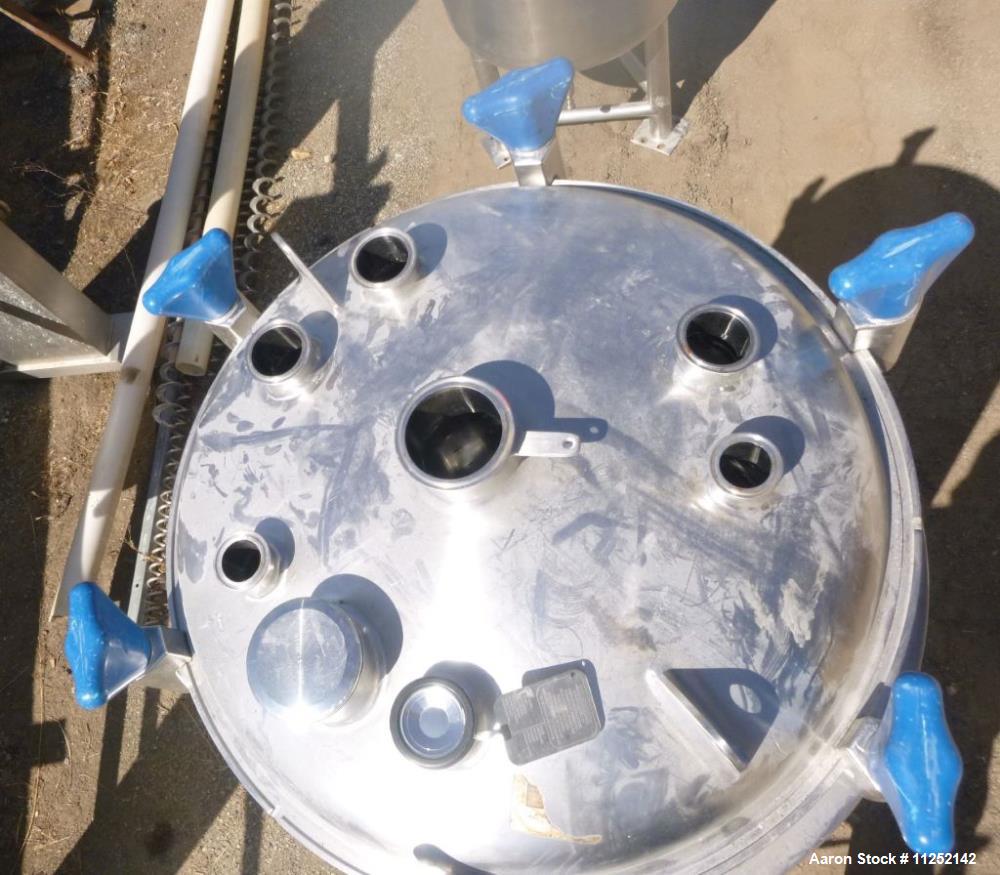 Used Precision Stainless 316L Stainless Steel Reactor, 300 liter (79 gallon) Capacity