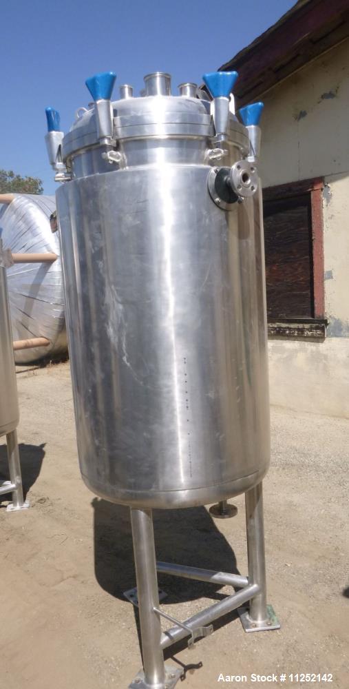 Used Precision Stainless 316L Stainless Steel Reactor, 300 liter (79 gallon) Capacity