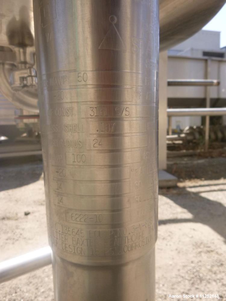 Used Precision Stainless 79 Gallon Stainless Steel Reactor