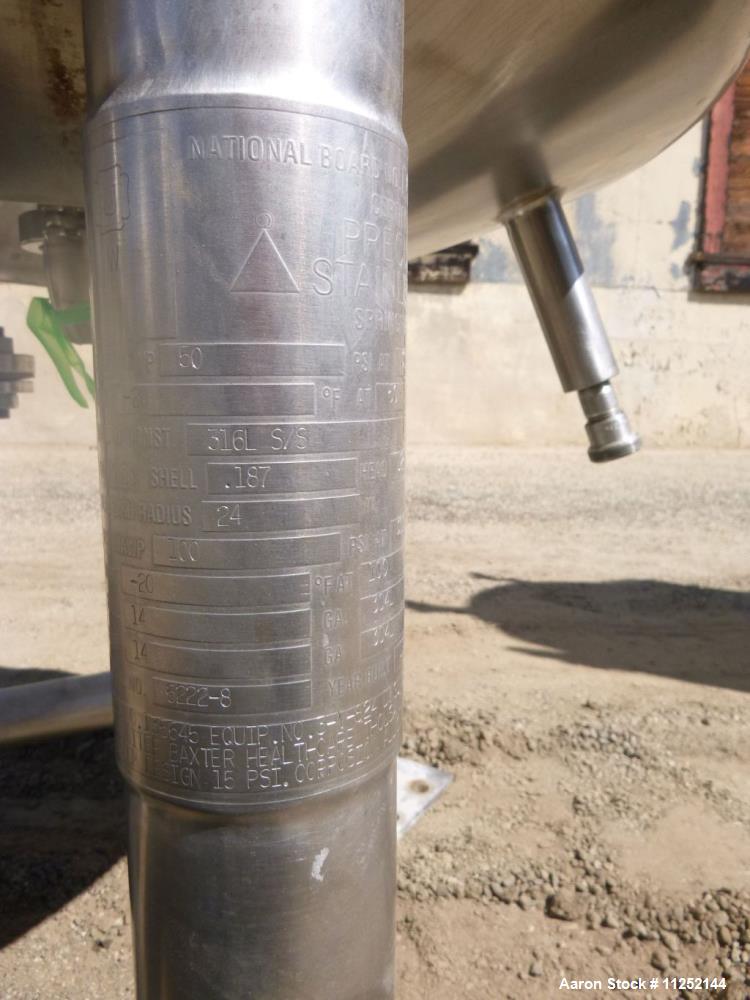 Used Precision Stainless 300L 316L Stainless Steel Reactor – Pharma-Grade