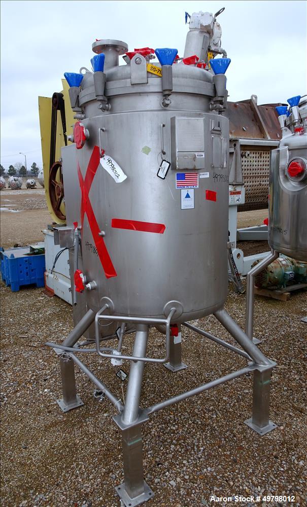 Used Precision Stainless Reactor, 400 Liter (105 Gallon), 316L Stainless Steel