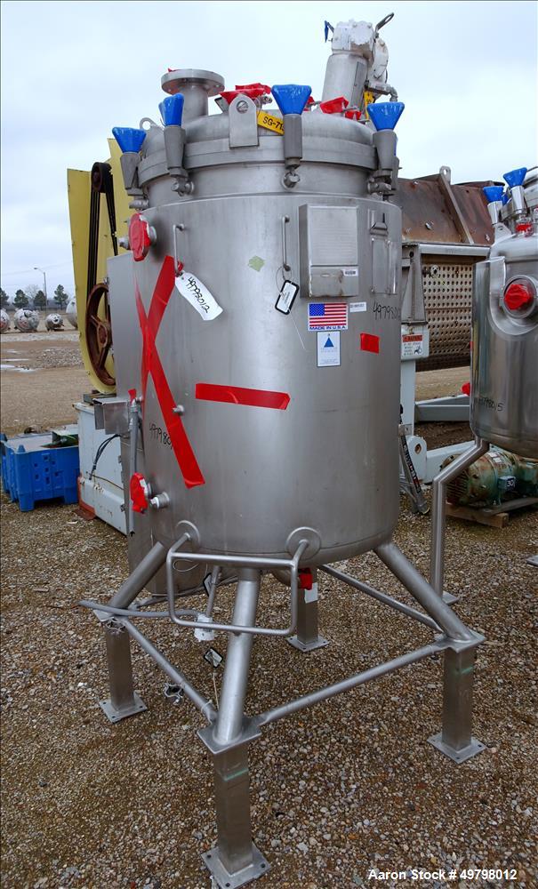 Used- Precision Stainless Reactor, 400 Liter (105 Gallon), 316L Stainless Steel