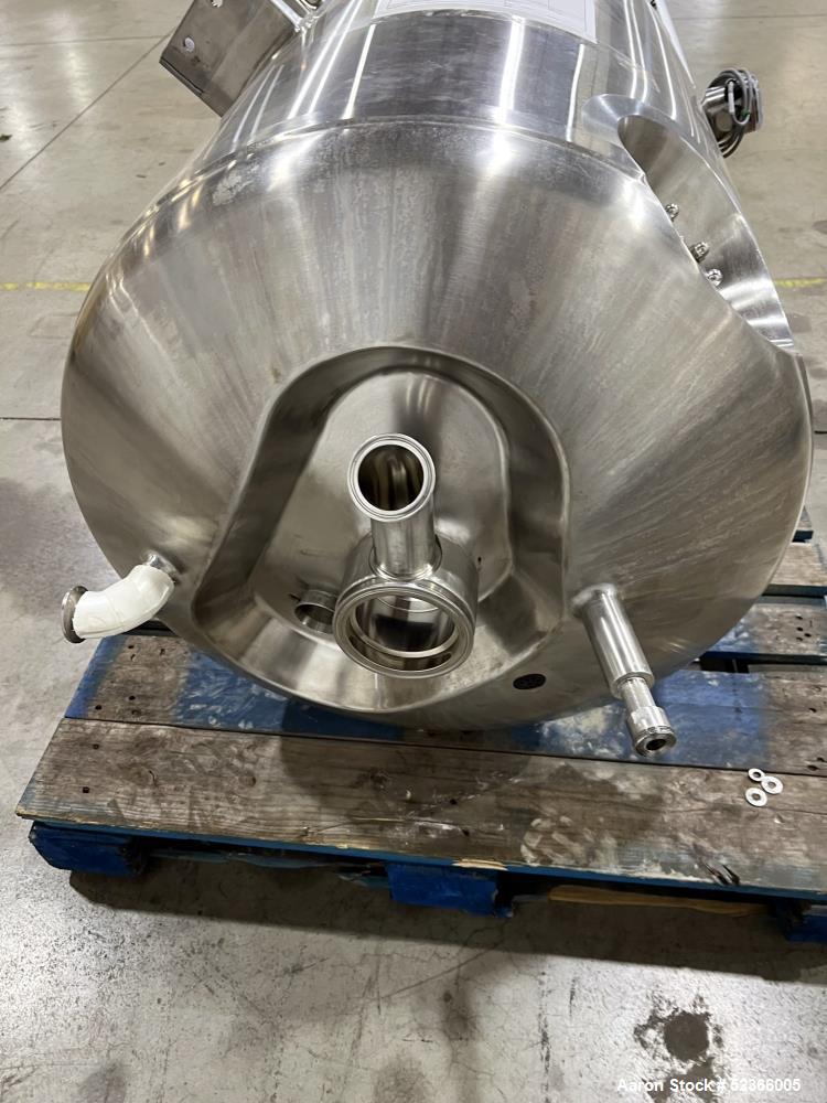 Used- Precision Stainless Reactor, 270 Liter capacity, 316L Stainless Steel, Vertical. Approximately 22" diameter x 38" stra...