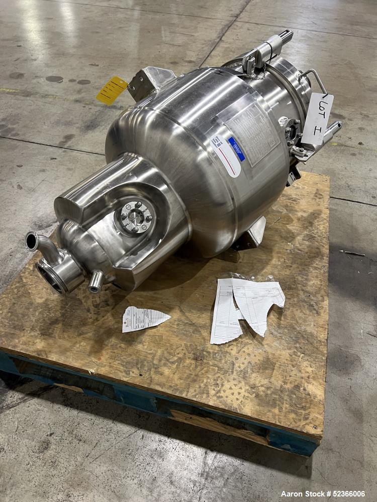 Used- Precision Stainless Reactor, 60 Liter capacity, 316L Stainless Steel, Vertical. Approximately 16" upper diameter, 8" l...