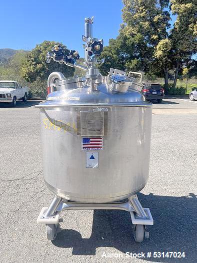 Precision Stainless 150 Liter (40 Gallon) Hastelloy Reactor Vessel.