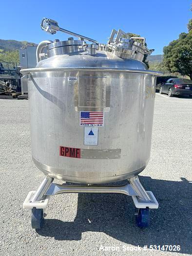 Precision Stainless 300 Liter (80 Gallon) 316L Stainless Steel Reactor Vessel.