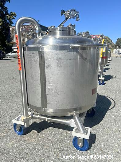 Precision Stainless 300 Liter (80 Gallon) 316L Stainless Steel Reactor Vessel.