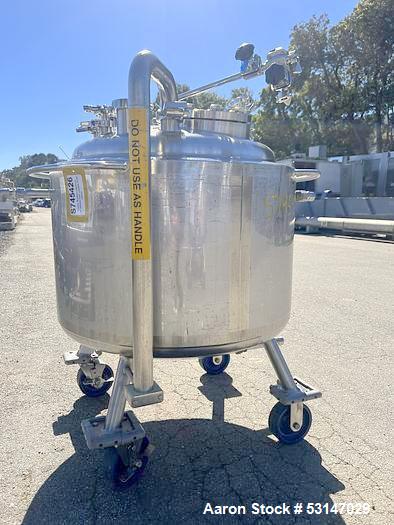 Precision Stainless 150 Liter (40 Gallon) 316L Stainless Steel Reactor Vessel.