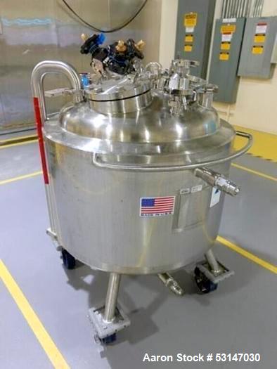 Precision Stainless 150 Liter (40 Gallon) 316L Stainless Steel Reactor Vessel.