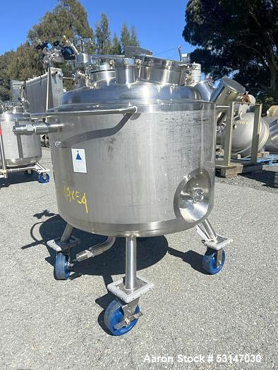 Precision Stainless 150 Liter (40 Gallon) 316L Stainless Steel Reactor Vessel.