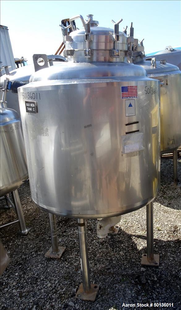 Used Precision Stainless Reactor, Approximate 150 Gallon, 316L Stainless Steel