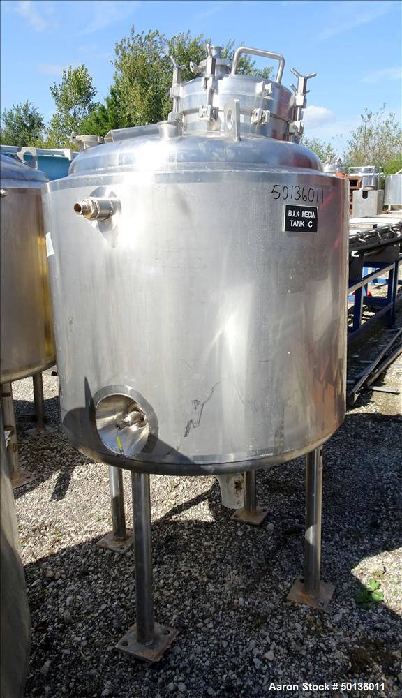 Used Precision Stainless Reactor, Approximate 150 Gallon, 316L Stainless Steel
