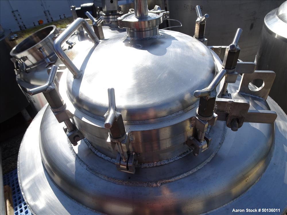 Used Precision Stainless Reactor, Approximate 150 Gallon, 316L Stainless Steel