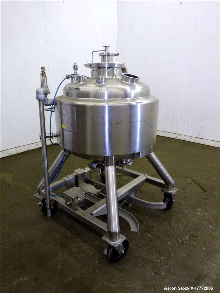 Used- Pure-flo/ ITT Industries Reactor, 150 Liter(39.62 Gallon), 316L Stainless