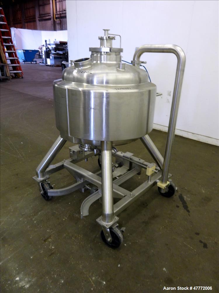 Used Pure-flo/ ITT Industries Reactor, 150 Liter(39.62 Gallon), 316L Stainless