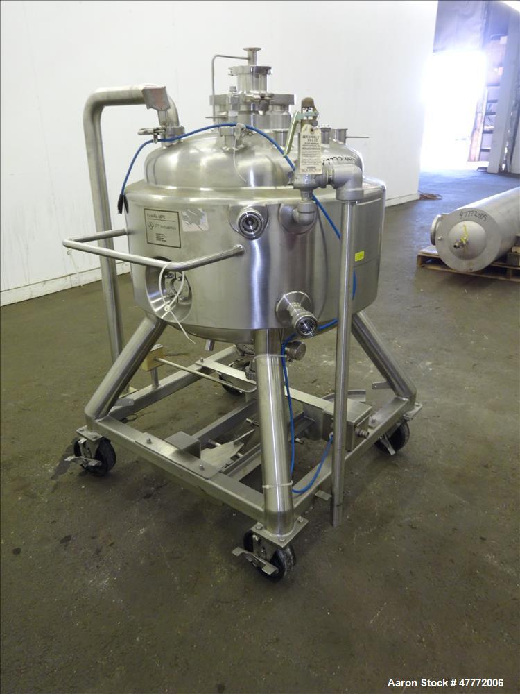 Used Pure-flo/ ITT Industries Reactor, 150 Liter(39.62 Gallon), 316L Stainless