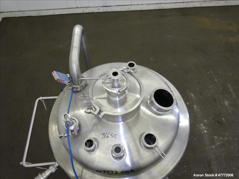 Used Pure-flo/ ITT Industries Reactor, 150 Liter(39.62 Gallon), 316L Stainless