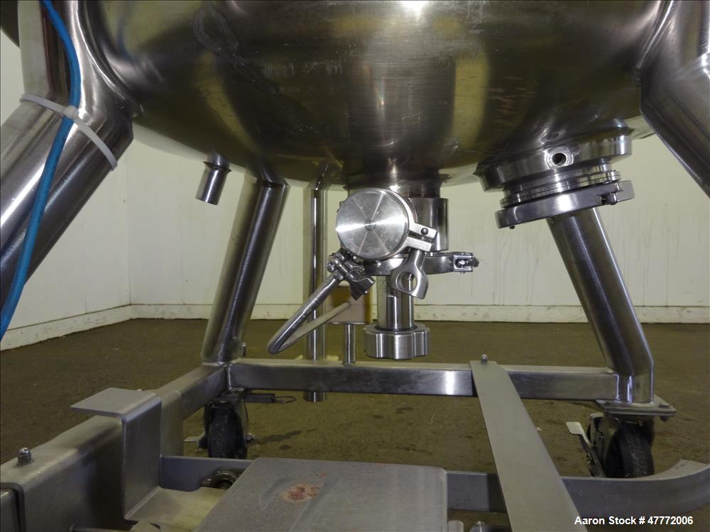 Used Pure-flo/ ITT Industries Reactor, 150 Liter(39.62 Gallon), 316L Stainless