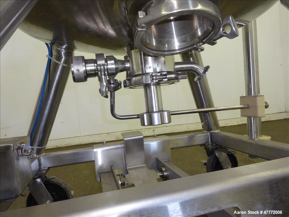 Used Pure-flo/ ITT Industries Reactor, 150 Liter(39.62 Gallon), 316L Stainless