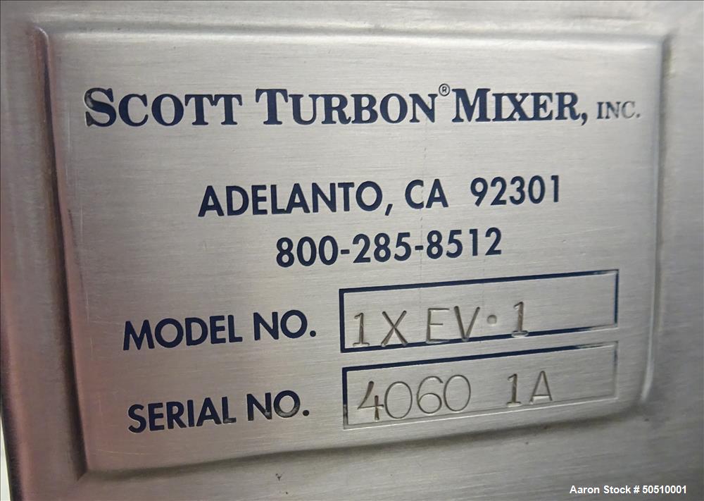 Used- Scott Turbon Mixer Skid, Model 1XEV-1