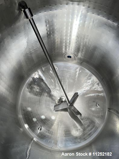 Used T&C Stainless 1,400 Liter (370 Gallon) 316L Stainless Steel Agitated Reacto