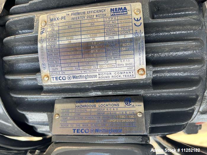Used T&C Stainless 1,400 Liter (370 Gallon) 316L Stainless Steel Agitated Reacto