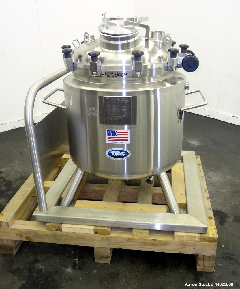 Used- T&C Stainless Reactor, 150 Liter (39 Gallon)