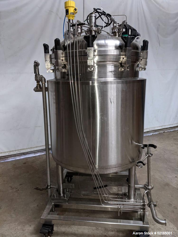 Used- T & C Stainless 350 Liter (92.5 Gal) Reactor, 316L Stainless Steel, Vertic