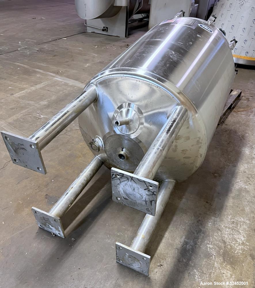 Used- T&C Stainless Steel Agitated Reactor, 150 Gallon, 316/316L Stainless Steel, Vertical. Approximate 32" diameter x 47-7/...