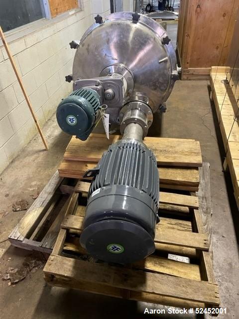 Used- T&C Agitated Reactor, 150 Gallon, 316 L Stainless steel.