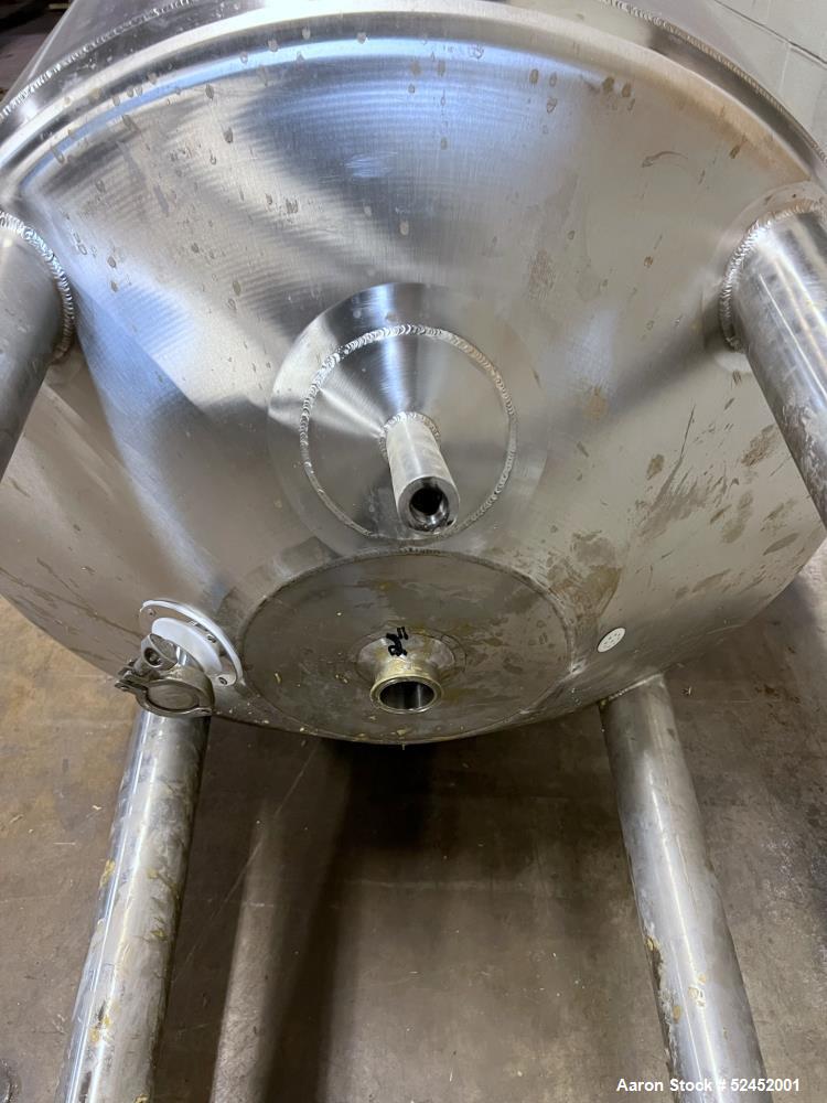 Used T&C Agitated Reactor, 150 Gallon, 316 L Stainless steel.