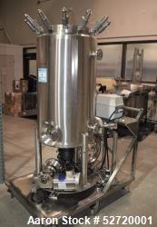 Used- DCI Reactor, Approximate 60 Gallon, 316L Stainless Steel. Approximate 20" diameter x 44" straight side, clamp dish top...