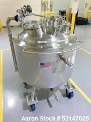 Precision Stainless 150 Liter (40 Gallon) 316L Stainless Steel Reactor Vessel.