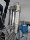 Used 300 liter HM Rustfri kettle, stainless steel construction, jacketed for 2.7 bar(39 psi at 150 c, top entering .75 kw Ekato agitator, model FGL-25D, on 2 legs, serial# FS-1210A, built 2011.