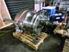 Used 300 liter HM Rustfri kettle, stainless steel construction, jacketed for 2.7 bar(39 psi at 150 c, top entering .75 kw Ekato agitator, model FGL-25D, on 2 legs, serial# FS-1210A, built 2011.