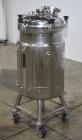 Used Alloy Products 30 Gallon Pressure Vessel / Mix Tank, Stainless Steel, Vertical. Approximate 18