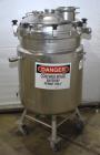 Used Alloy Products 60 Gallon Pressure Vessel / Mix Tank, Stainless Steel, Vertical. Approximate 24