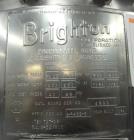 Used Brighton Corporation 49.7 Gallon Reactor – 316L Stainless Steel, Dimple Jacketed