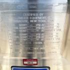 Used-Feldmeier 800 Liter (200 Gallon) Sanitary Reactor with 7.5 HP Silverson Hig