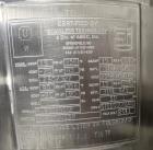 Used- Precision Stainless Reactor, 60 Liter capacity, 316L Stainless Steel, Vertical. Approximately 16