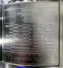 Used Precision Stainless Reactor, 60 Liter capacity, 316L Stainless Steel, Vertical